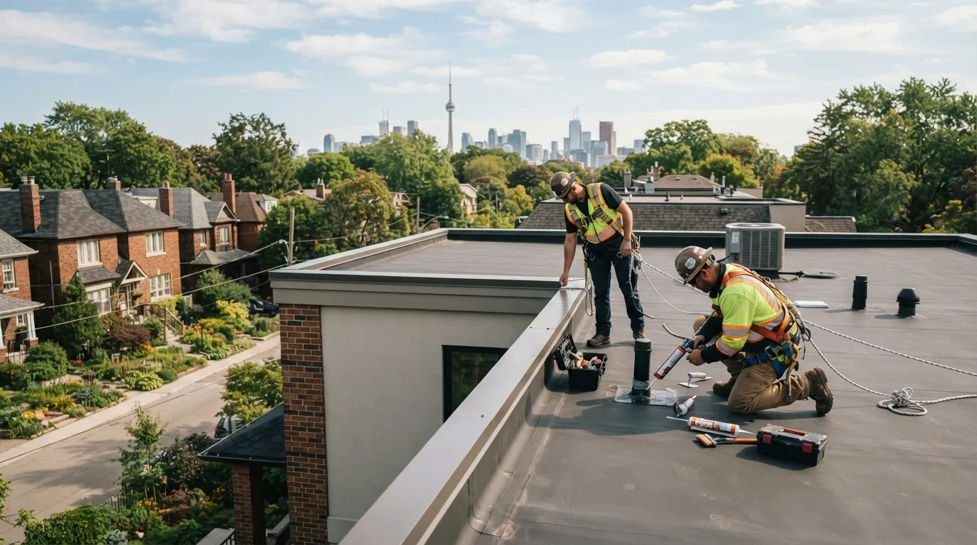 Flat Roof Maintenance for GTA Homes and Small Buildings