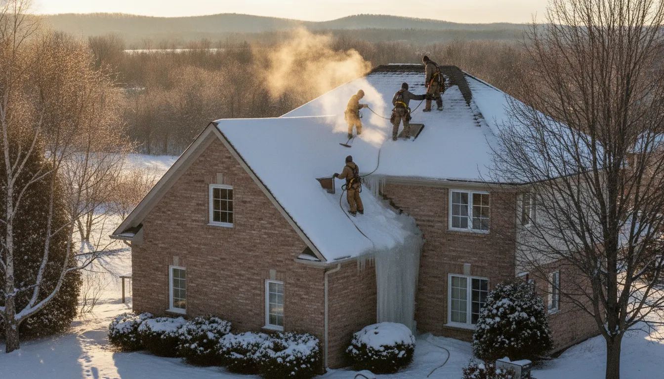 Resolving ice dams and restoring roof health in Halton Hills